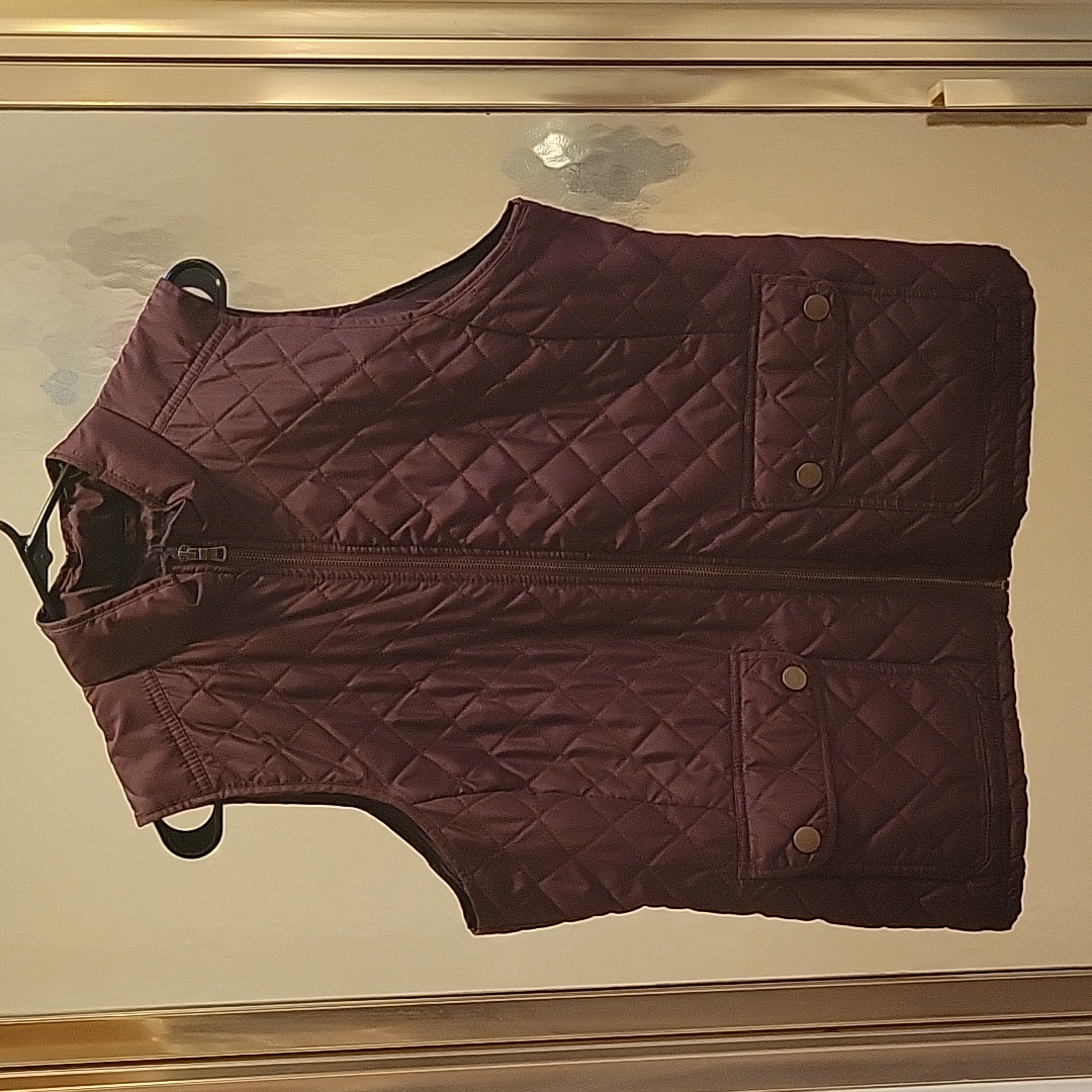 Maroon Basic Editions Vest